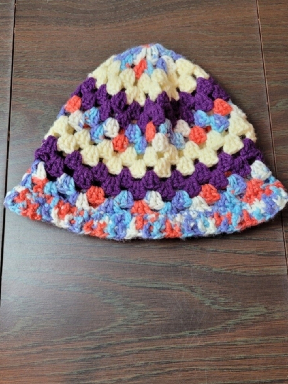 Multicolor Crochet Bucket Hat